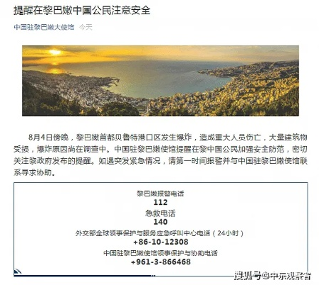 使馆紧急提醒，在巴中国公民加强安全防范，确保生命财产安全